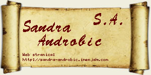 Sandra Androbić vizit kartica